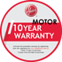 Hoover 10Y Motor Warranty